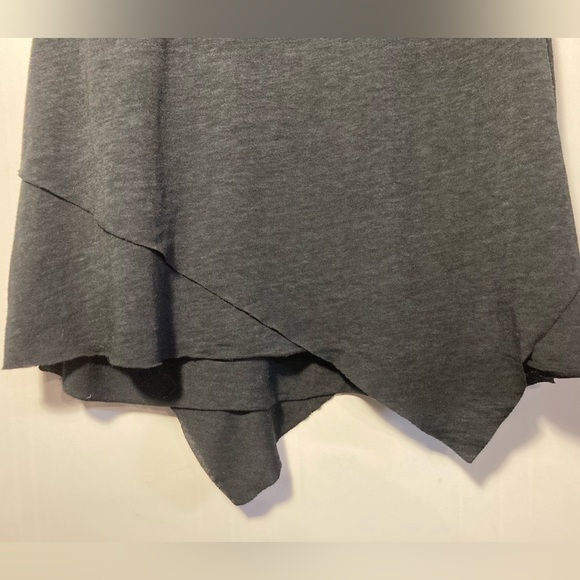 All Saints Daisy Vest Asymmetrical Tank Washed Black Size Small - Picture 8 of 13